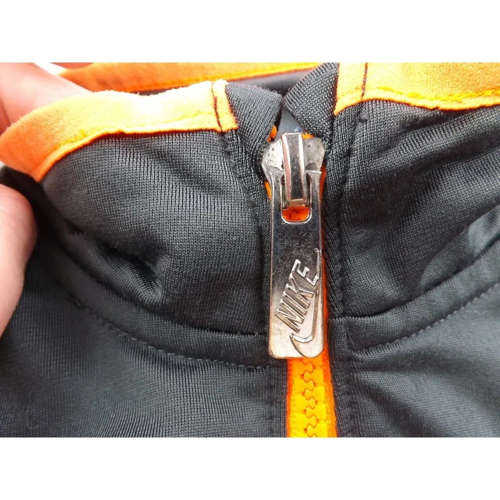 Nike Jacket Boy's Size 2T Toddler Gray/Orange‎ Zip Up Pockets Just Do It Graphic